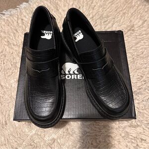 Sorel Black Loafers for Women